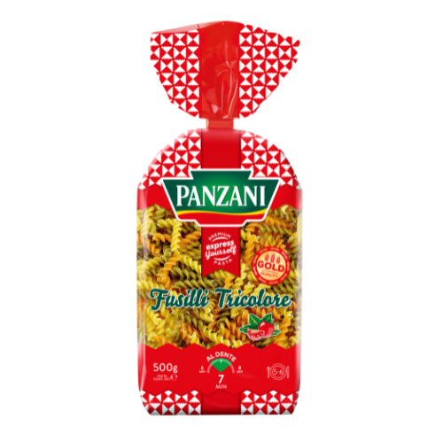 Nui xoắn rau củ Fusilli Tricolore